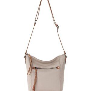 The Sak Ashland Premium Leather Women's Cross Body Bag With Zipper Pocket